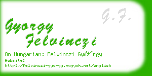 gyorgy felvinczi business card